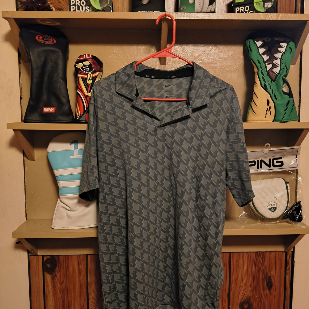 Nike Gray Dri-FIT Polo Shirt